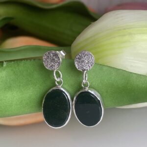 Boucles d'oreilles réticulées et Héliotrope - MARS