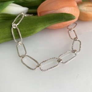 Bracelet, maillons allongés "Constellation"